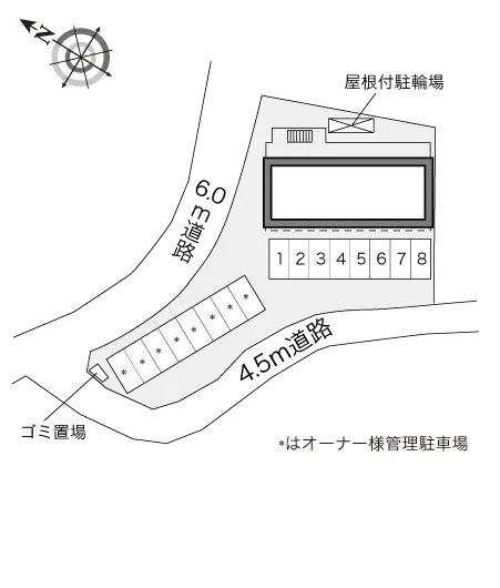 ★手数料０円★太宰府市五条４丁目　月極駐車場（LP）